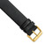 deBeer Black Italian Calfskin Leather Watch Band BA352, BA352-20, View 7