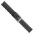 deBeer Black Italian Calfskin Leather Watch Band BA352, BAW352-18, View 18