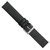 deBeer Black Italian Calfskin Leather Watch Band BA352, BAW352-20, View 20