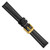deBeer Black White-Stitched Oil-Tanned Leather Watch Band BA192, BA192-14, View 5