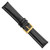 deBeer Black White-Stitched Oil-Tanned Leather Watch Band BA192, BA192L-22, View 42