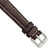 deBeer Brown White-Stitched Oil-Tanned Leather Watch Band BA193