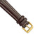 deBeer Brown White-Stitched Oil-Tanned Leather Watch Band BA193, BA193-19, View 16