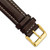 deBeer Brown White-Stitched Oil-Tanned Leather Watch Band BA193, BA193-20, View 20