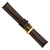 deBeer Brown White-Stitched Oil-Tanned Leather Watch Band BA193, BA193-20, View 22