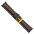 deBeer Brown White-Stitched Oil-Tanned Leather Watch Band BA193, BA193-22, View 26