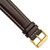 deBeer Brown White-Stitched Oil-Tanned Leather Watch Band BA193, BA193L-22, View 40