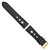 deBeer Black Grand Prix Leather Watch Band with Black Stitching BA369, BA369-24, View 15