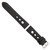 deBeer Black Grand Prix Leather Watch Band with Orange Stitching BA371, BAW371-22, BAW371-24, View 19