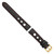 deBeer Black Grand Prix Leather Watch Band with Red Stitching BA372, BA372-18, View 3