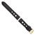 deBeer Black Grand Prix Leather Watch Band with Red Stitching BA372, BA372-20, View 8