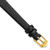 deBeer Black Flat Lizard-Grain Leather Watch Band BA93, BA93-10, View 2