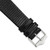 deBeer Black Flat Lizard-Grain Leather Watch Band BA93, BAW93-19, View 53