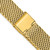 deBeer Gold-Tone Mesh Stainless Steel Watch Band BA417, BA417-18, BA417-20, View 2