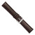 deBeer Dark Brown Matte Chronograph Genuine Alligator Leather Watch Band 410M, 410M-18, 410M-20, View 5
