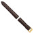 deBeer Dark Brown Matte Chronograph Genuine Alligator Leather Watch Band 410M, 410MY-18, 410MY-19, View 7