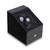 Ash Wood Veneer Two-Watch Winder with Storage
