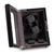 Dark Grey Ash Wood Two-Watch Winder with Storage, View 2