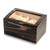 Ebony Burl Finish Two-Watch Winder with Storage