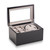 Carbon Fiber Finish Two-Watch Winder with Storage, View 2