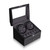 Ash Wood Veneer Four-Watch Winder with Storage, View 2