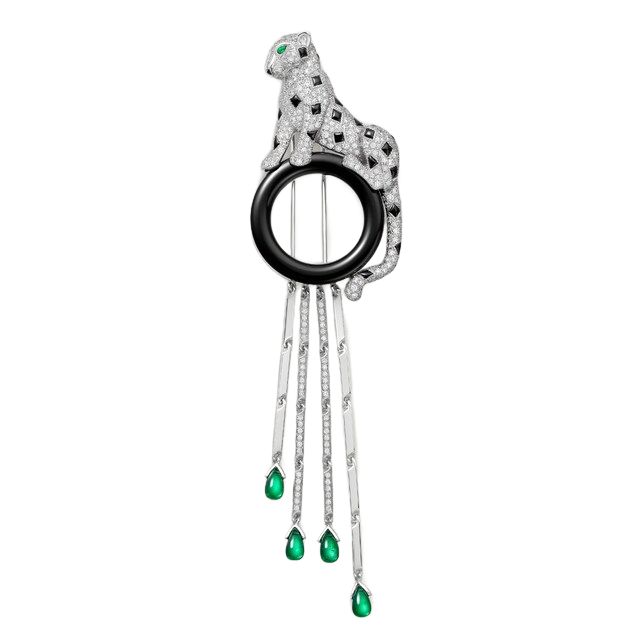 Cartier PANTHER — representative Panthère de Cartier brooch, paved
