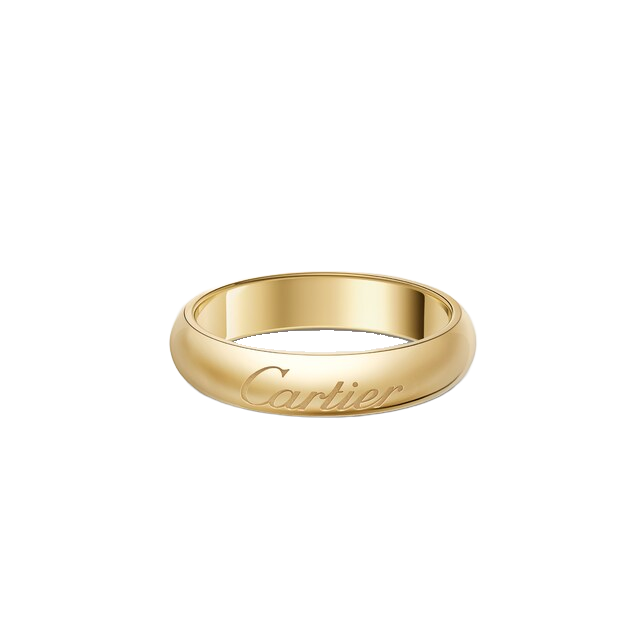 Cartier C de Cartier — representative C de Cartier wedding band, 4 mm width