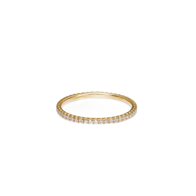 Cartier Diamond collection — representative Etincelle de Cartier wedding ring, width 1.5 mm, paved