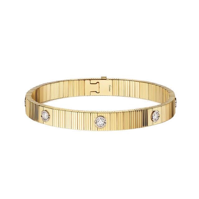 Cartier LOVE — representative LOVE Unlimited bracelet, flexible, diamonds