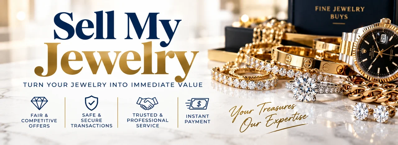Gregorio Diamonds sell my jewelry banner — Sell Jewelry in Hialeah, FL — Trusted Jewelry Buyers — Hialeah, Florida