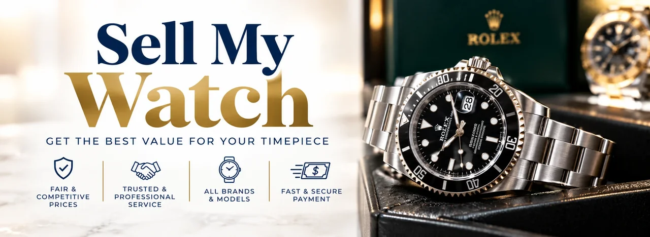 Gregorio Diamonds sell my watch banner — Sell Your Luxury Watch in Hialeah, FL — Trusted Watch Buyers — Hialeah, Florida