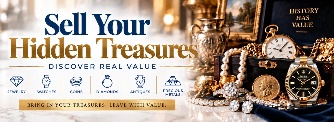 Gregorio Diamonds sell your treasures banner — Sell Gold, Silver, Diamonds, Jewelry, Rings & Watches in Hialeah, FL — Hialeah, Florida