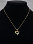 Beautiful Lovely High End Trendy Golden Style Copper Colorful Zirconia Evil Eye Heart Pendant Stainless Steel Necklace