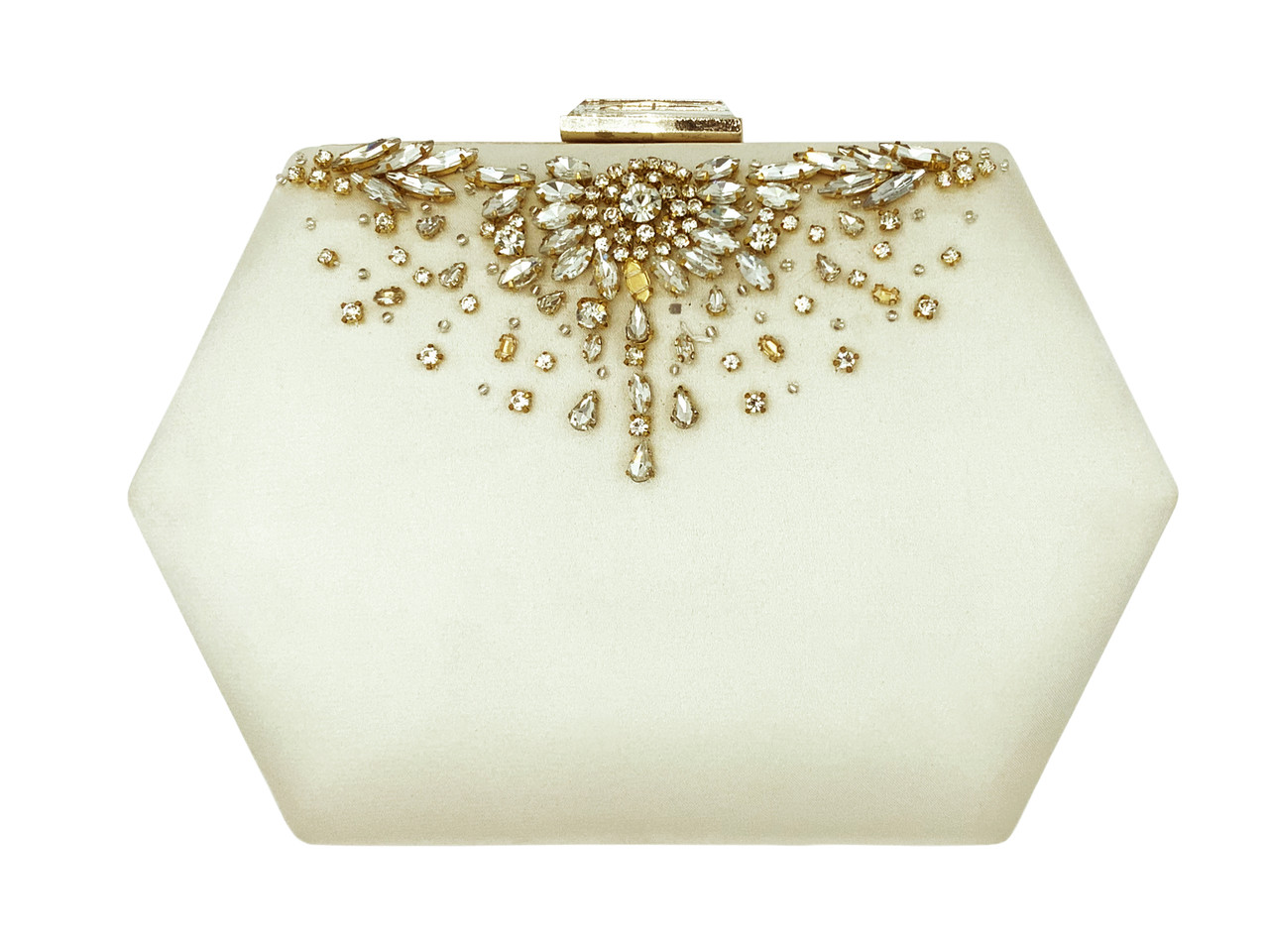 Jewel by Badgley Mischka Katie Crystal Mini Box Clutch Bag with