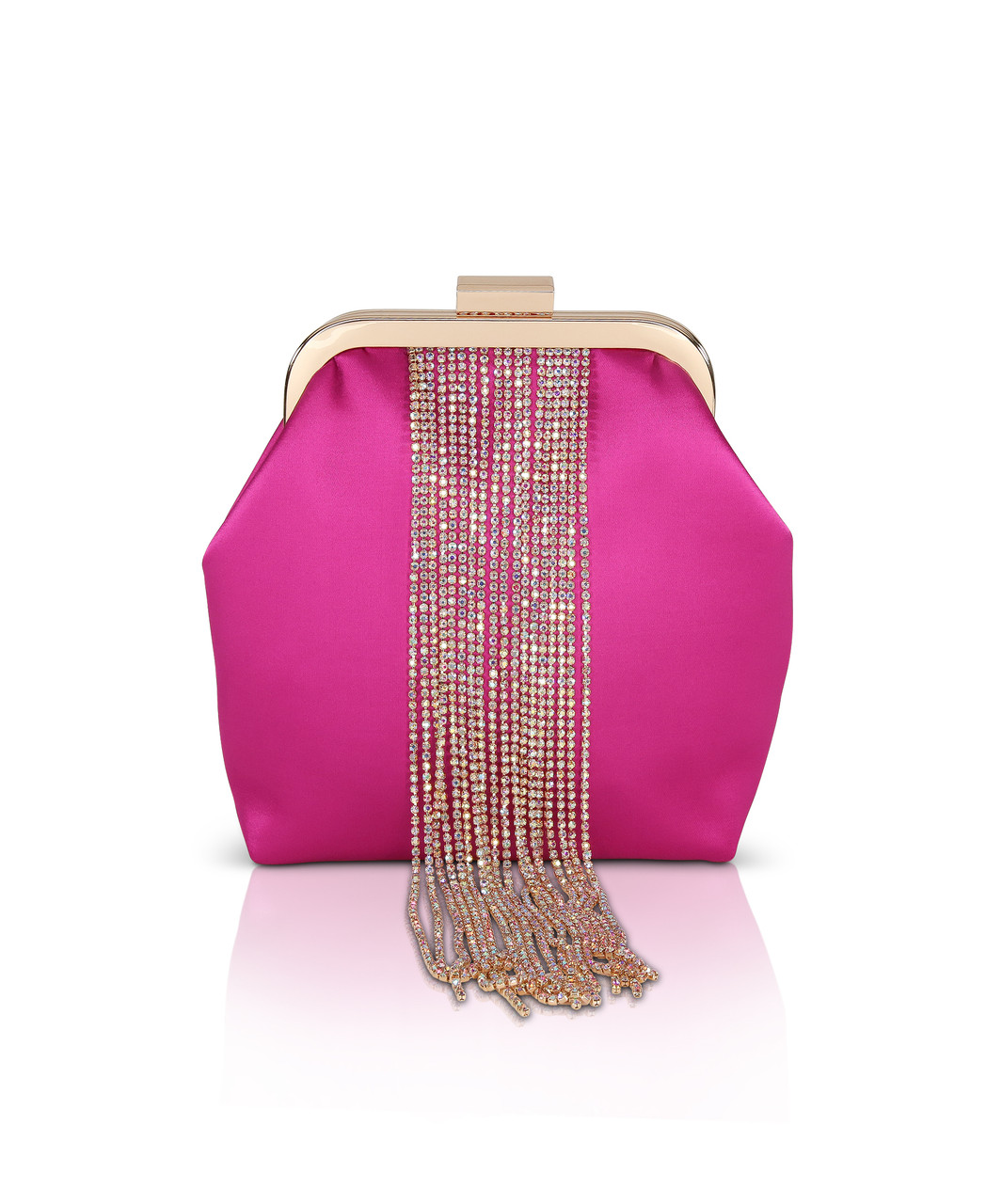 Pink and Gold Fringe Purse