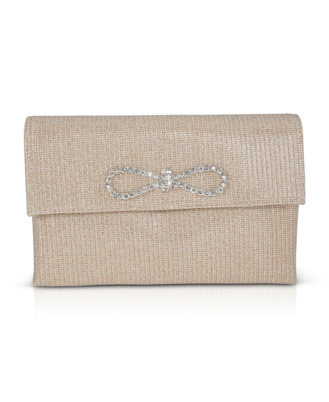 Dakota Sparkle Jacquard Envelope with Crystal Bow by Badgley Mishcka 