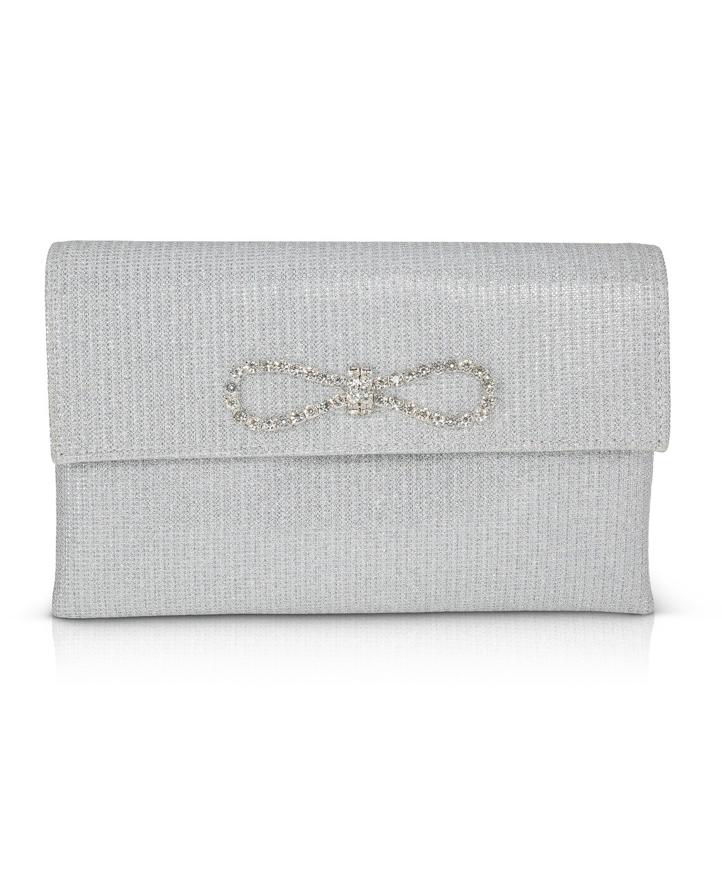 Silver Sequins Wallet Deux Lux Small Clutch Purse 