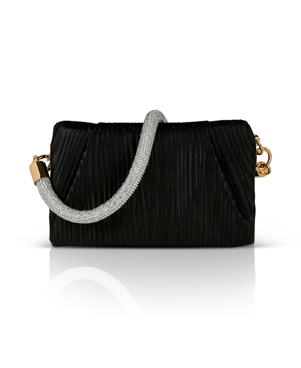 black clutch with strap