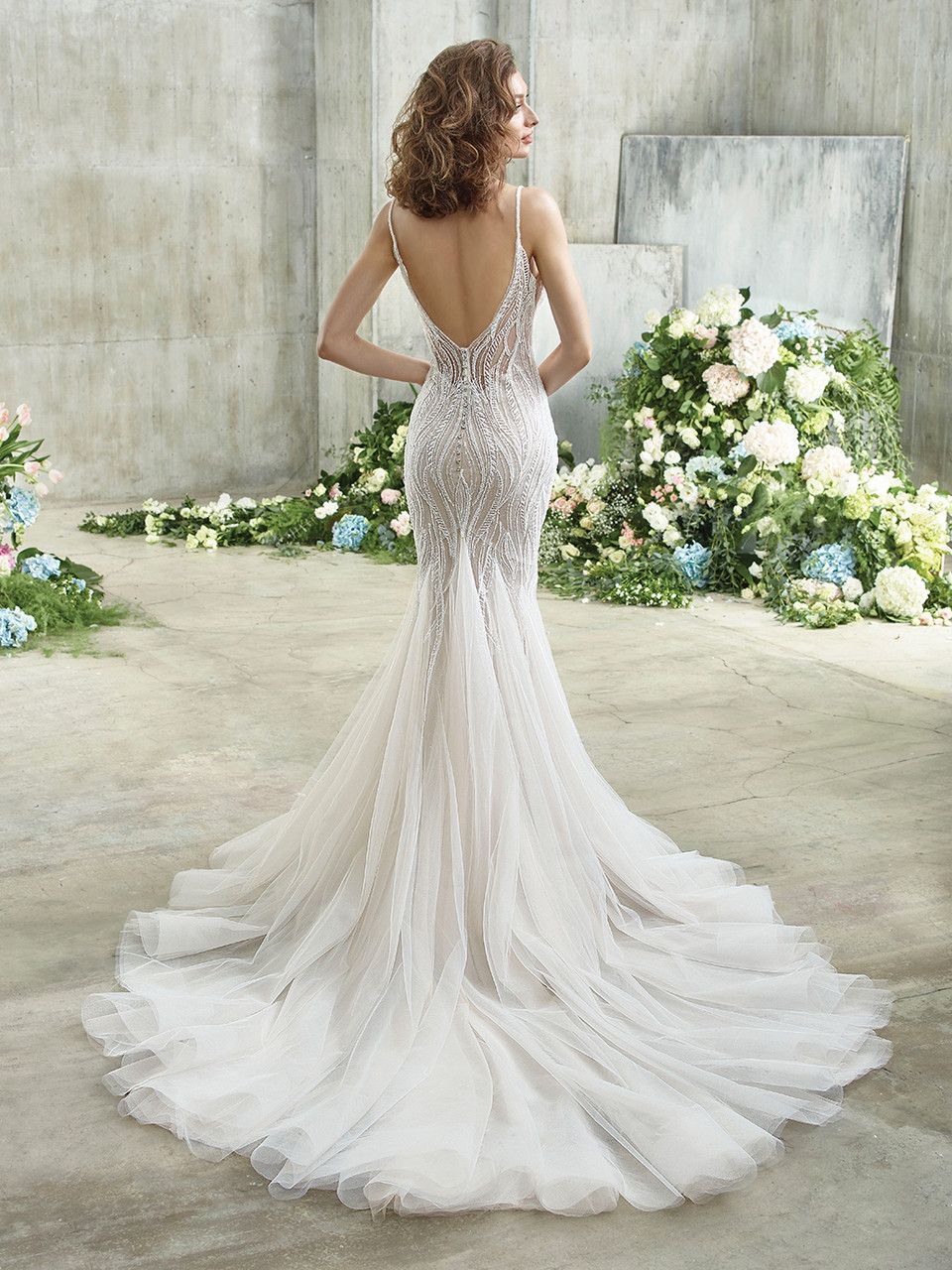 badgley mischka ivory dress