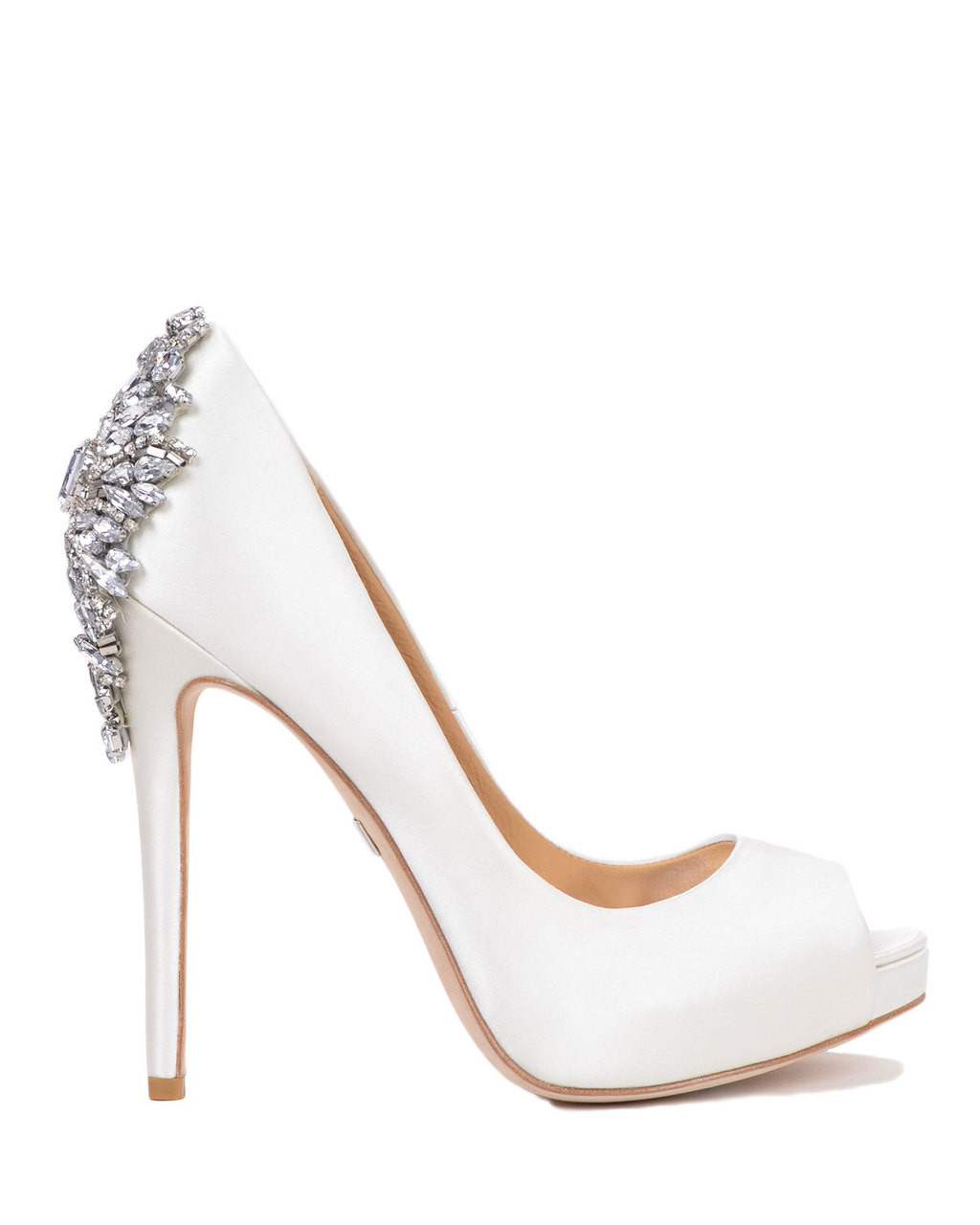 Kiara Embellished Peep-toe Pump by Badgley Mischka