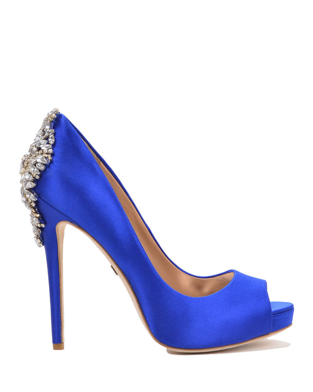 Kiara Embellished Peep-toe Pump by Badgley Mischka