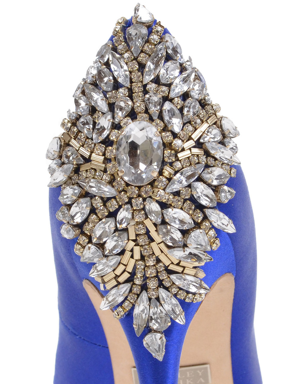 Kiara Embellished Peep-toe Pump by Badgley Mischka