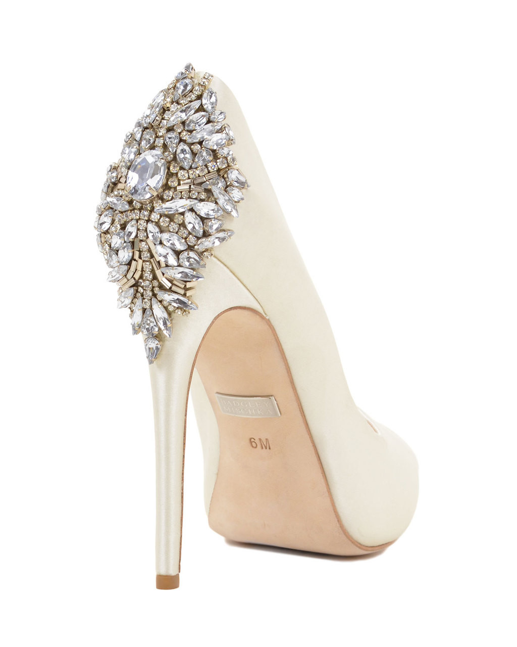 Kiara Embellished Peep-toe Pump by Badgley Mischka