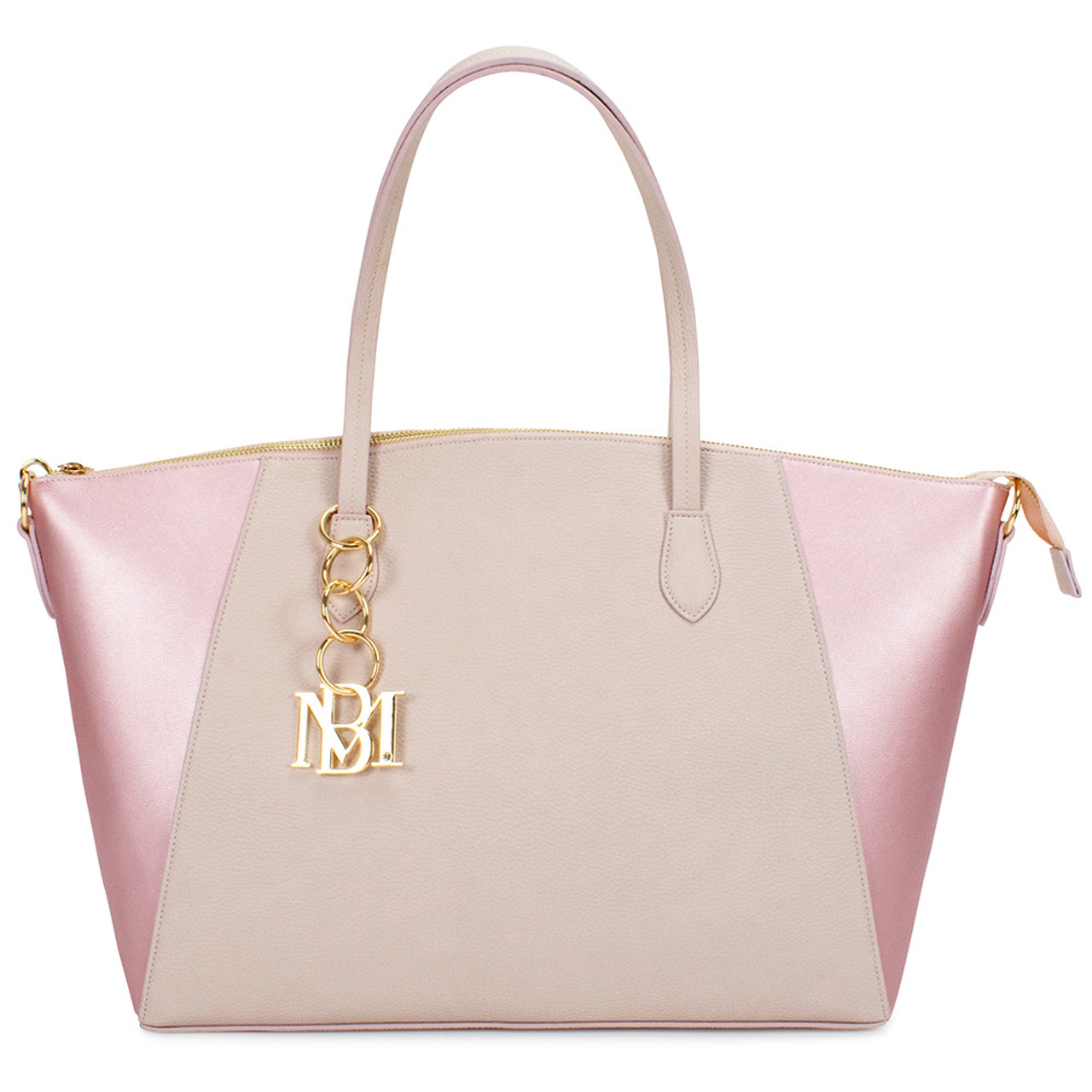 Badgley Mischka Caroline Vegan Leather Weekend Tote Bag - Pink