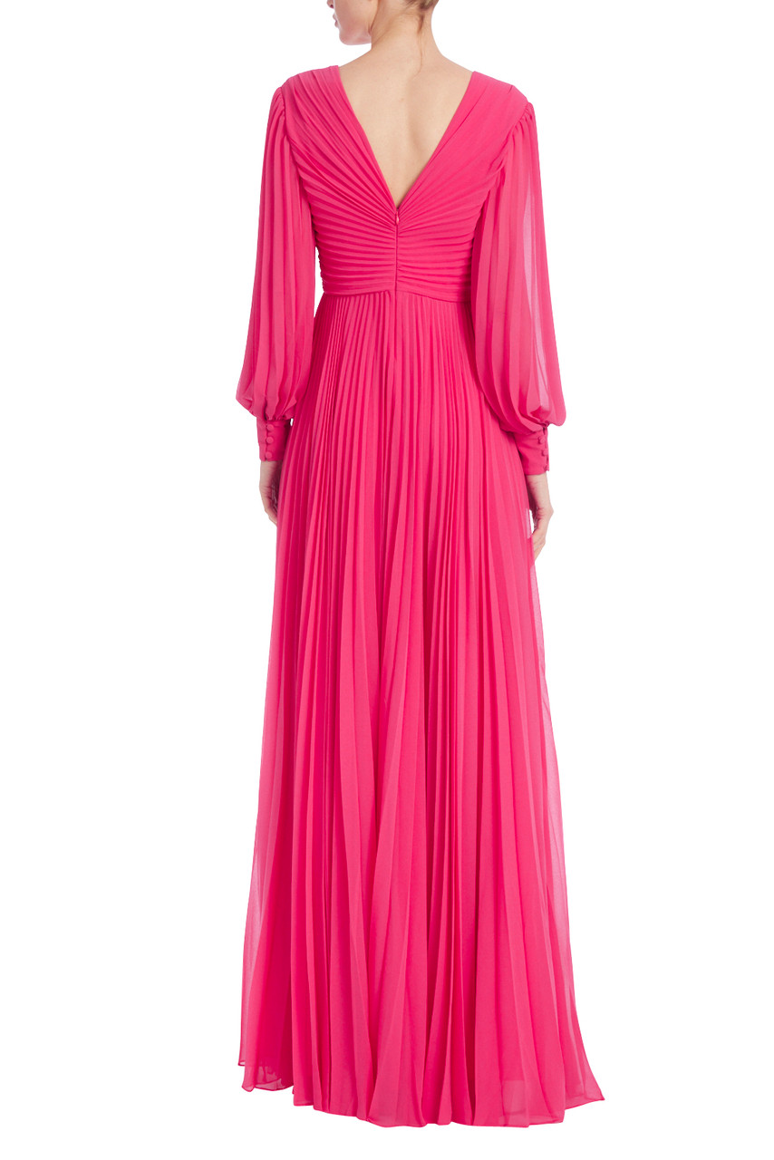 Pleated Georgette Gown by Badgley Mischka