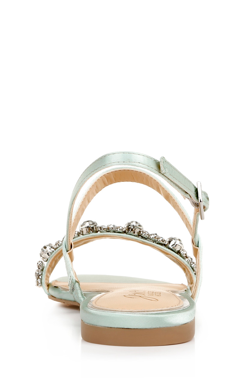 超目玉 YELLO WHIP CRYSTAL FLAT SANDALS | solinvet.com