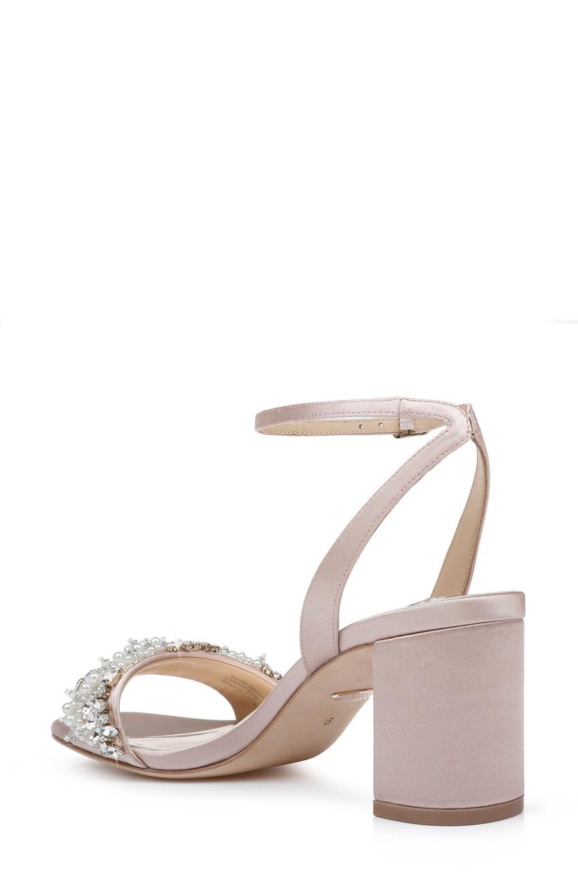 blush evening shoes