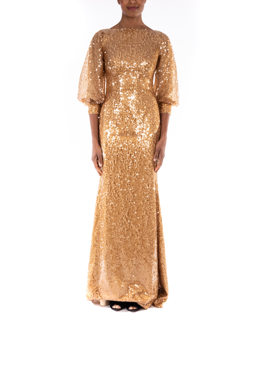 Gold dress design Clearance