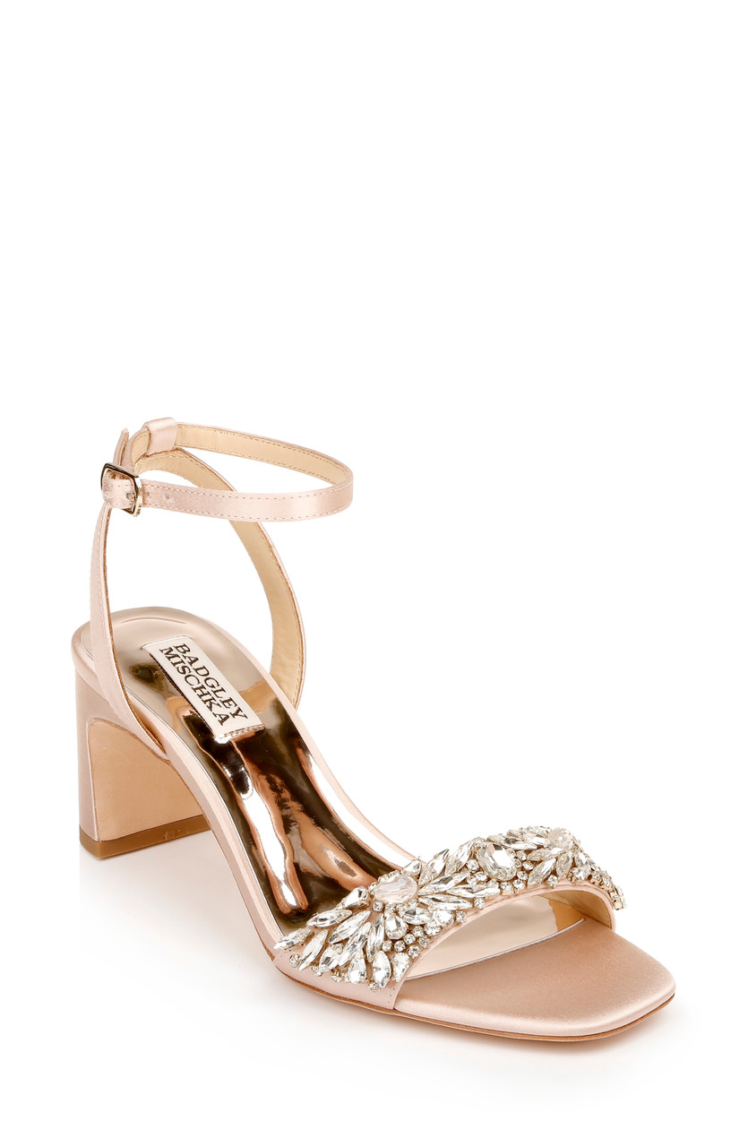 badgley mischka rhinestone sandals