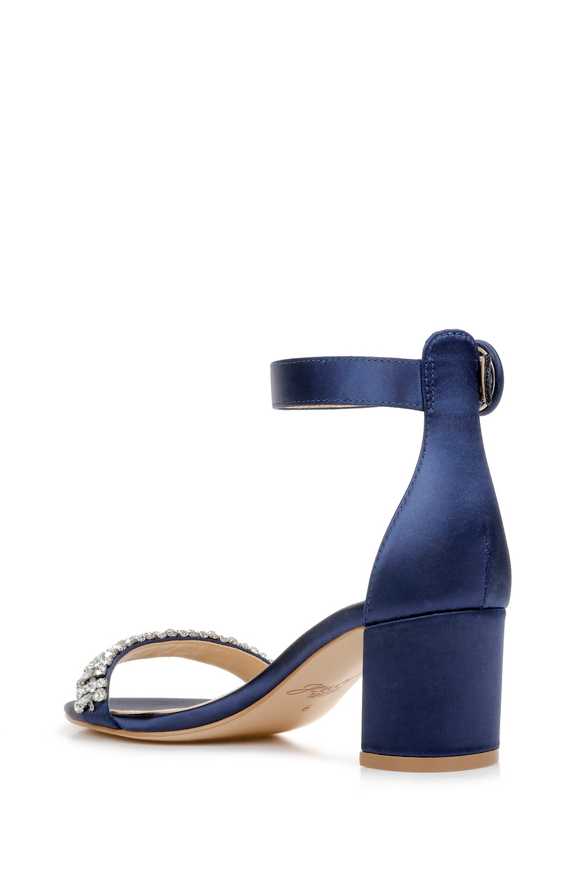 navy block heels uk